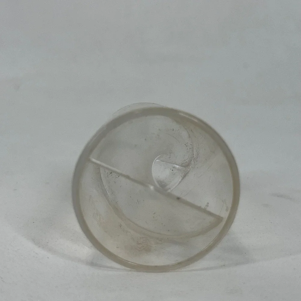 Natural Disaster Novelty Shot Glass Clear Plastic Spiral Divider Lightning Bolt‎